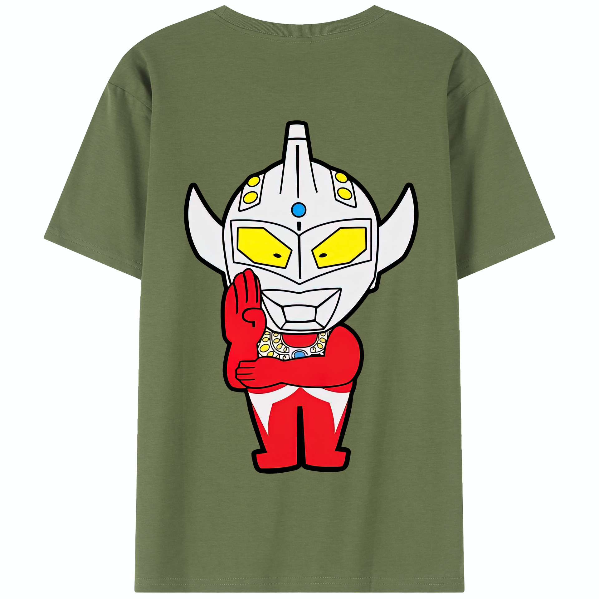 （画像用） ウルトラマン Ultraman 綿100％半袖Tシャツ（背面プリント）